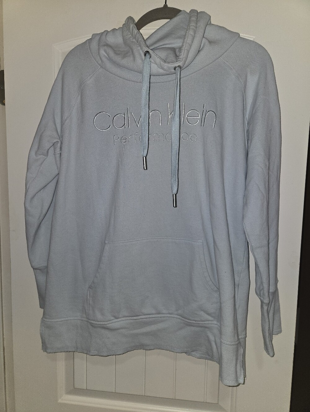 Calvin Klein Light Blue Cowl Neck Sweatshirt